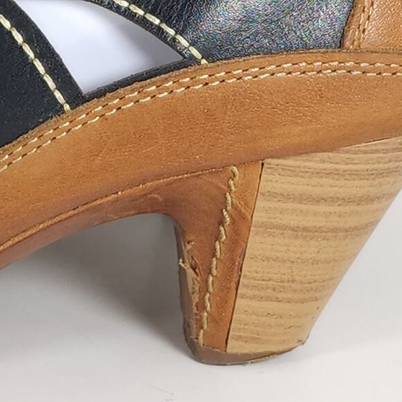 Pikolinos Women's Java EU40 US9-9,5 Black Cutouts Back Zip Caged Sandals Shoes - Picture 12 of 16